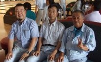 チーム戦1位の海老澤さん、中﨑さん、飯塚さん