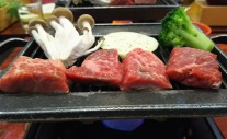 飛騨牛のステーキ