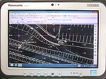 電子平板による地形図作成